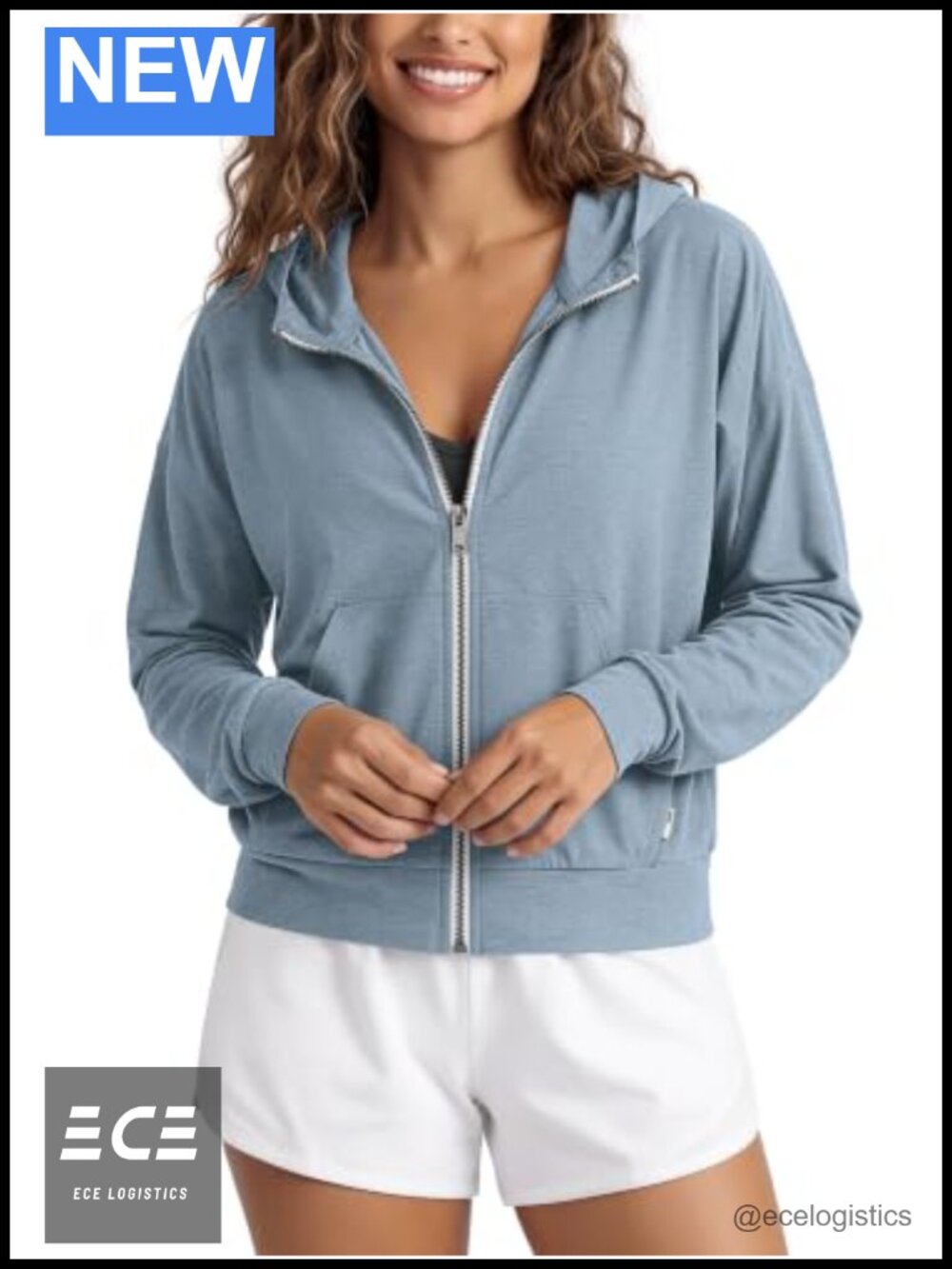 Women's Full Zip Hoodie Ultra Soft Mid-Weight Relaxed Fit Athletic Jacket